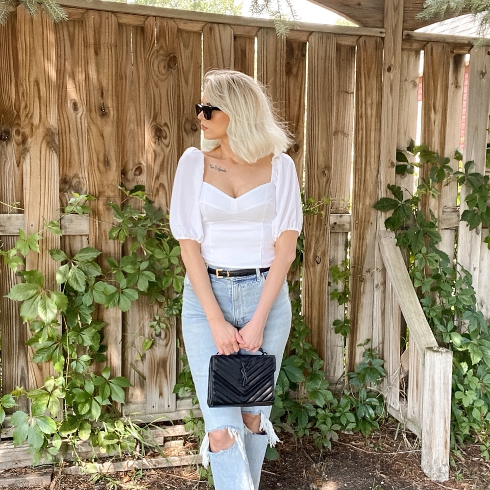 Abercrombie Puff Sleeve Top